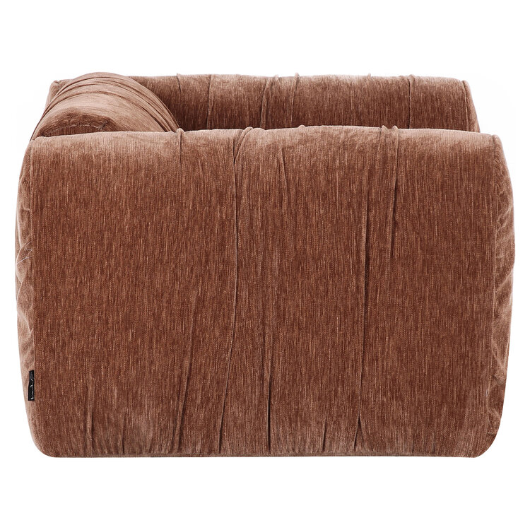 Richmond Interiors Loungestoel fauteuil Monty be straight coffee bruin