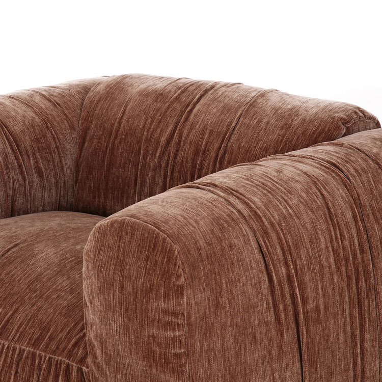 Richmond Interiors Loungestoel fauteuil Monty be straight coffee bruin
