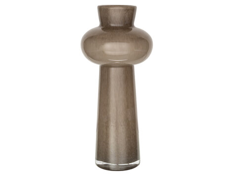 Richmond Interiors Vaas Lunor taupe glas klein