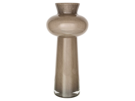 Richmond Interiors Vaas Lunor taupe glas groot