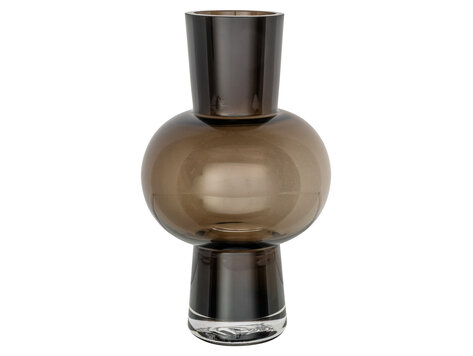 Richmond Interiors Vaas Liora brown bruin glas klein