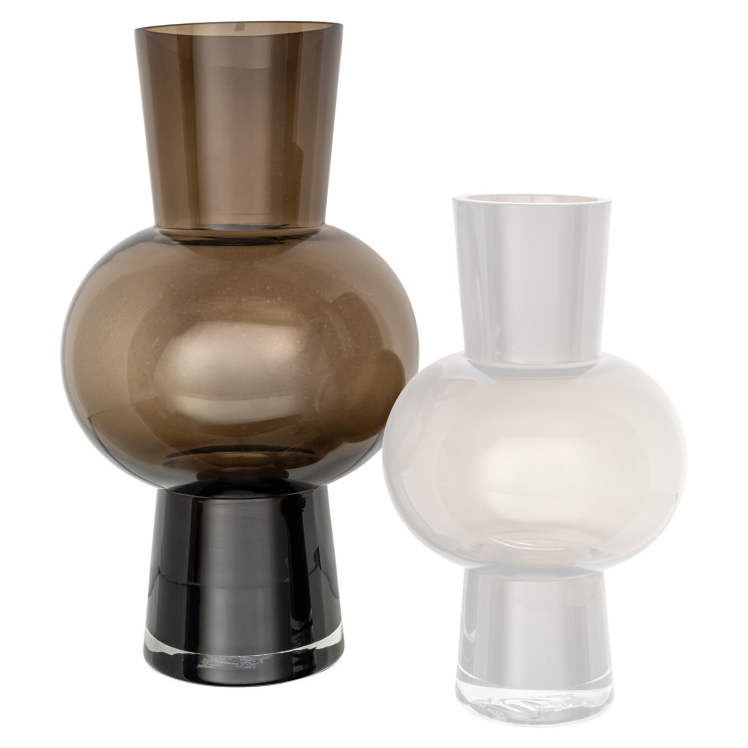 Richmond Interiors Vaas Liora brown bruin glas groot