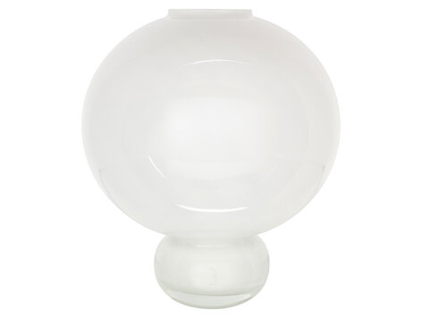 Richmond Interiors Vaas Mireva white wit glas