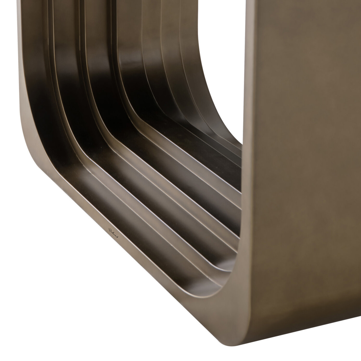 Richmond Interiors Eettafel Maxfield keramiek beige glas 200 cm