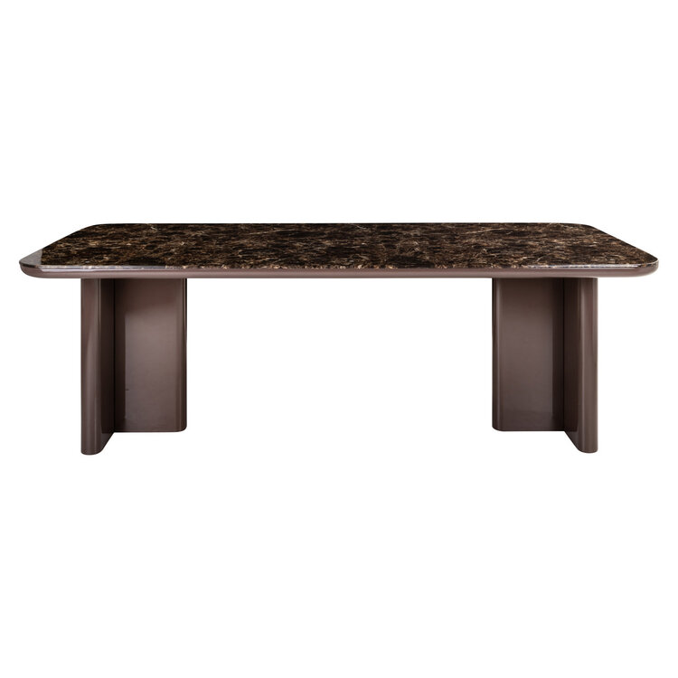 Richmond Interiors Eettafel Almundi chocolat brown keramiek bruin 230 cm