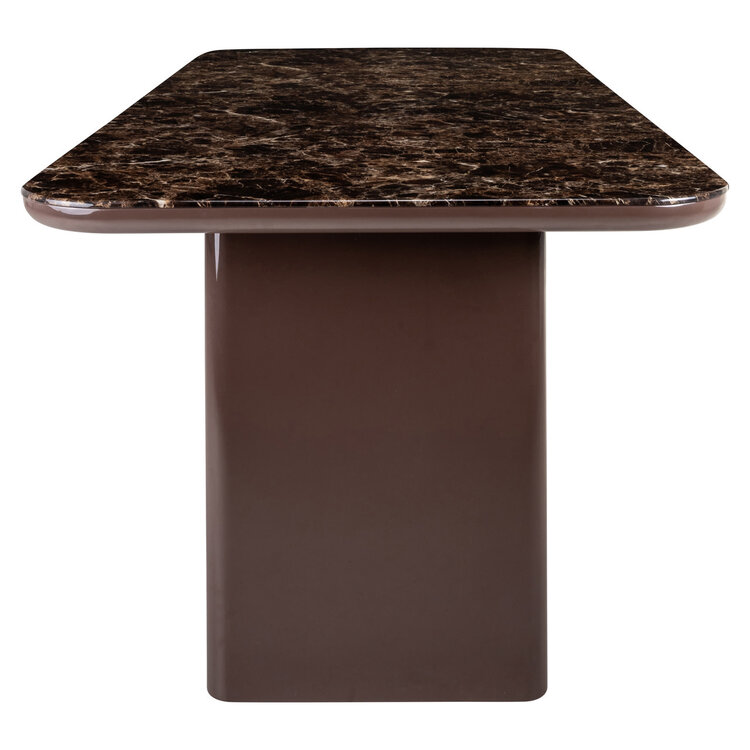 Richmond Interiors Eettafel Almundi chocolat brown keramiek bruin 230 cm