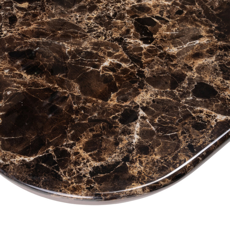 Richmond Interiors Eettafel Almundi chocolat brown keramiek bruin 230 cm