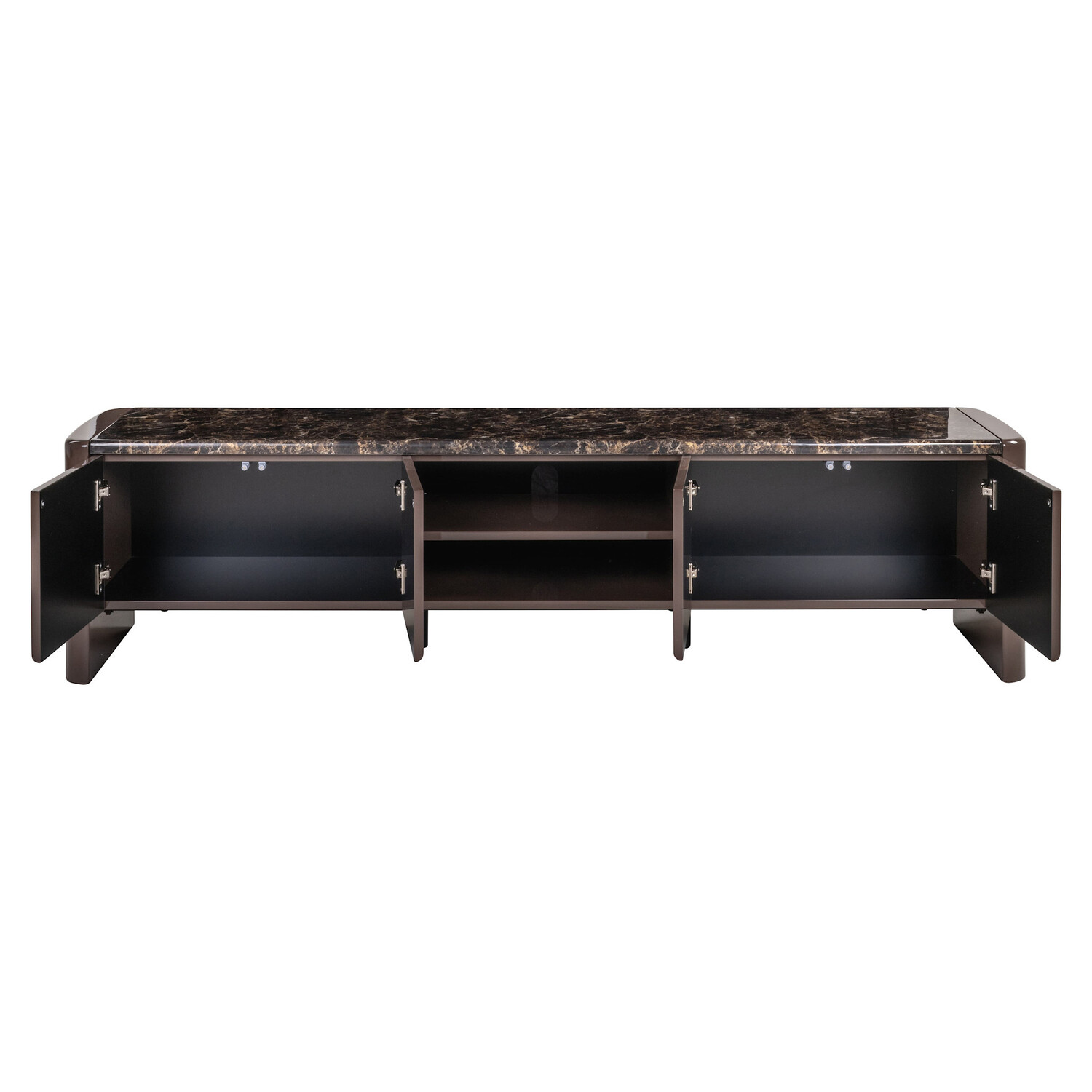 Richmond Interiors TV-meubel Almundi chocolat brown keramiek bruin