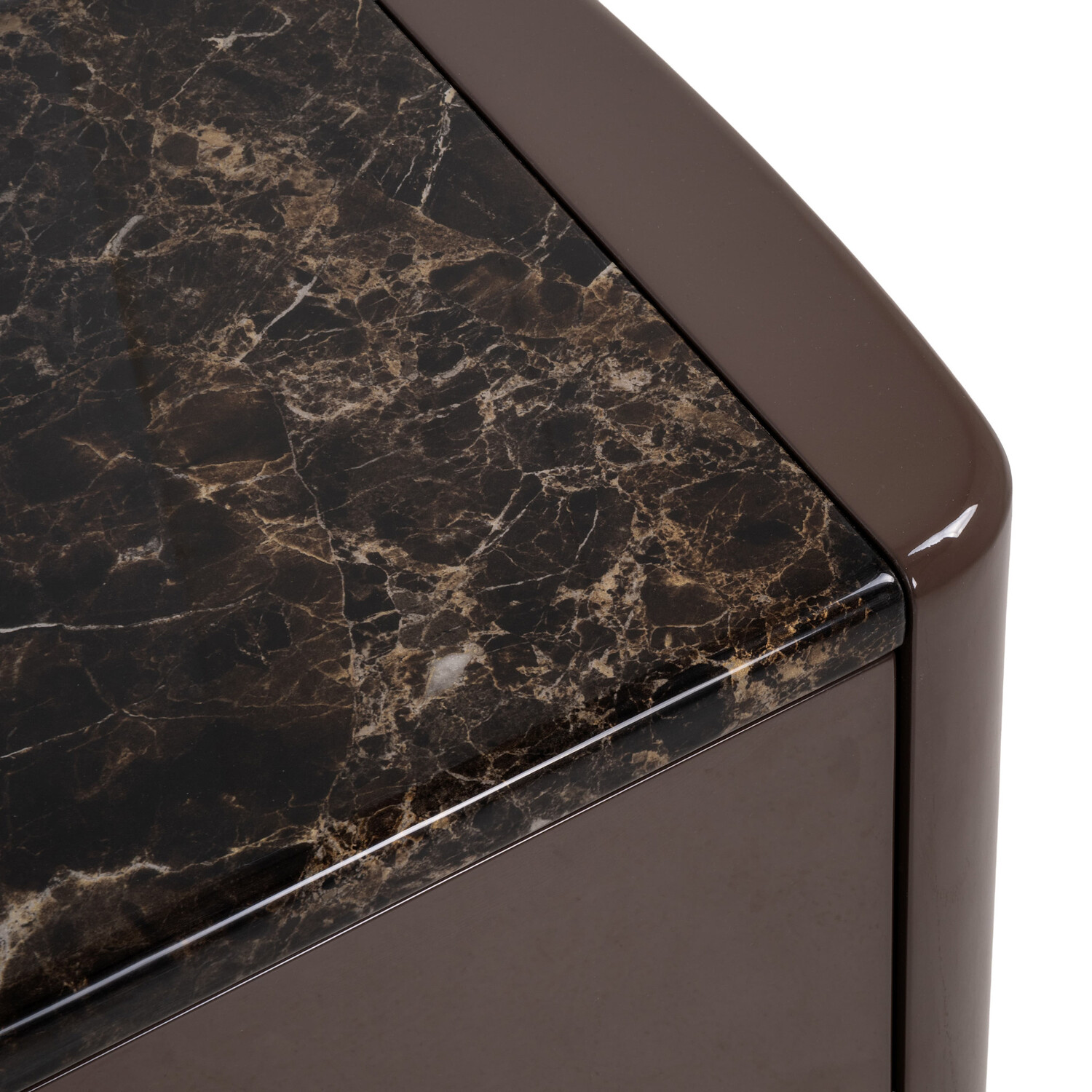 Richmond Interiors TV-meubel Almundi chocolat brown keramiek bruin