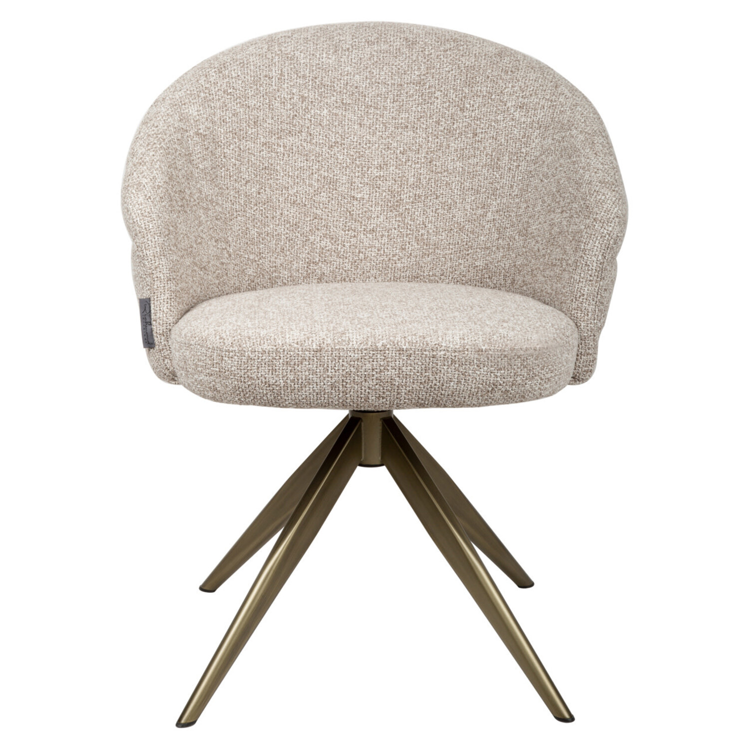 Richmond Interiors Eetkamerstoel Zendaya cayenne brown zand draaibaar