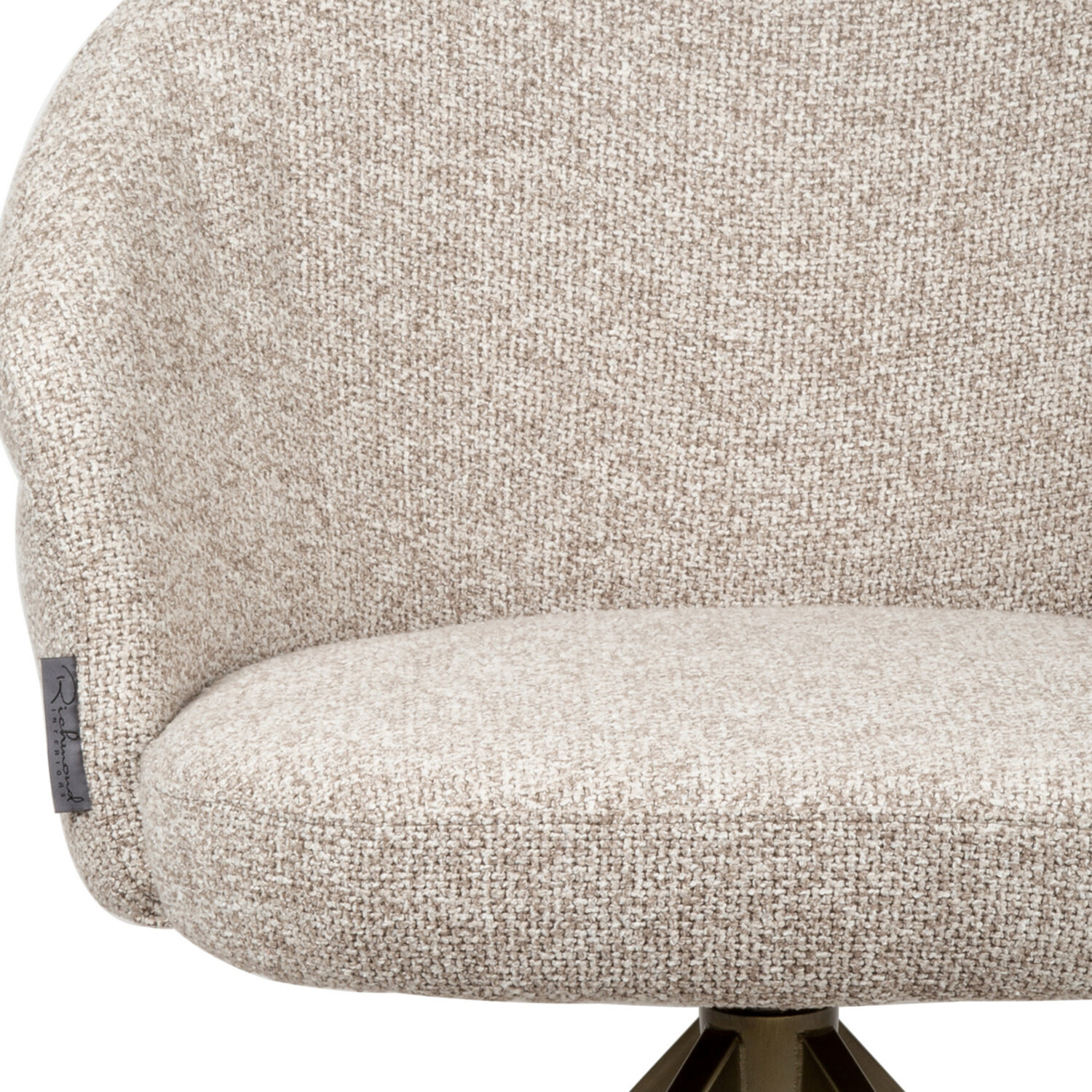 Richmond Interiors Eetkamerstoel Zendaya cayenne brown zand draaibaar