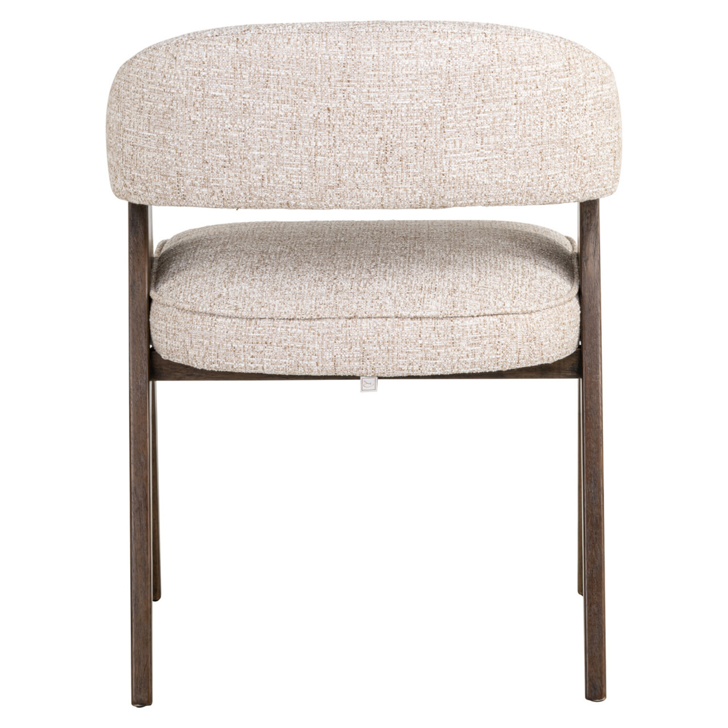 Richmond Interiors Eetkamerstoel Mori cream tweed crème