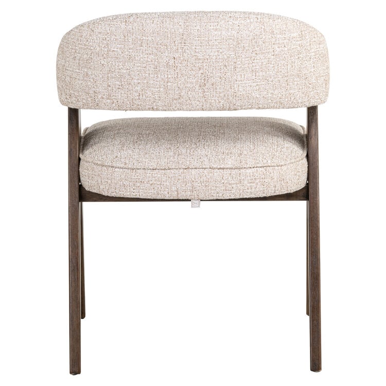 Richmond Interiors Eetkamerstoel Mori cream tweed crème