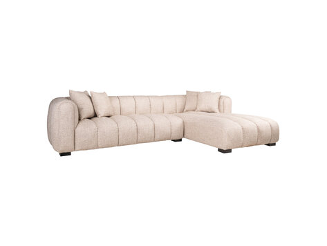 Richmond Interiors Loungebank Novaro cream tweed crème lounge rechts