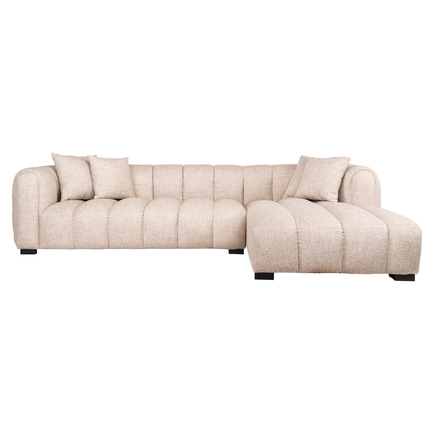 Richmond Interiors Loungebank Novaro cream tweed crème lounge rechts