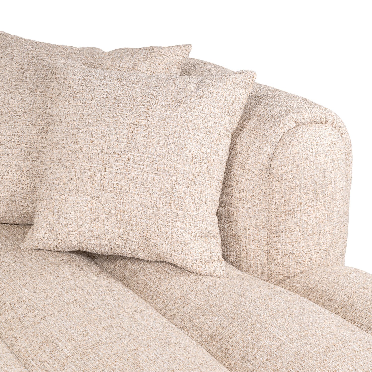 Richmond Interiors Loungebank Novaro cream tweed crème lounge rechts