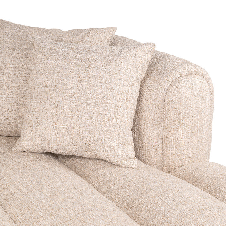 Richmond Interiors Loungebank Novaro cream tweed crème lounge rechts
