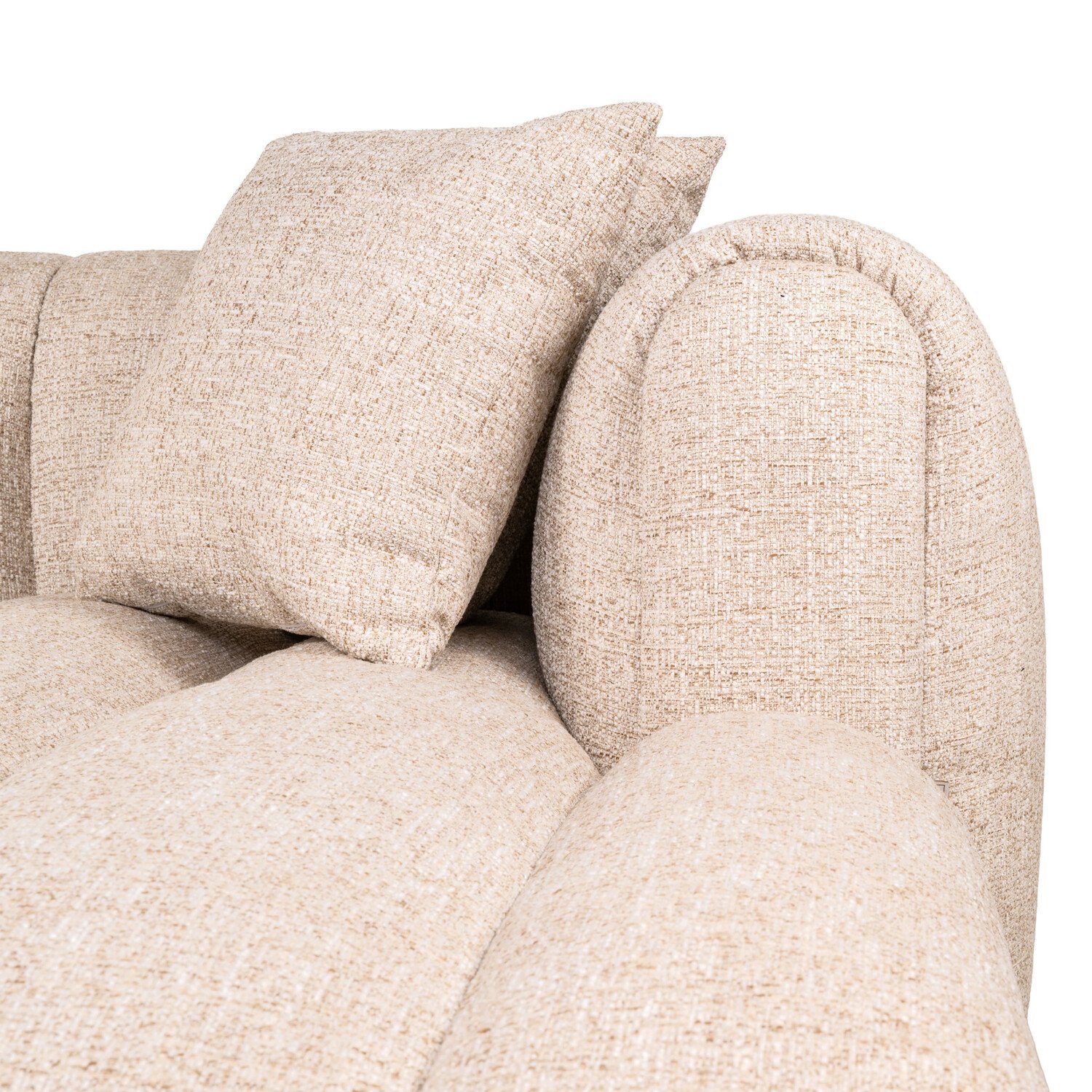 Richmond Interiors Loungebank Novaro cream tweed crème lounge rechts