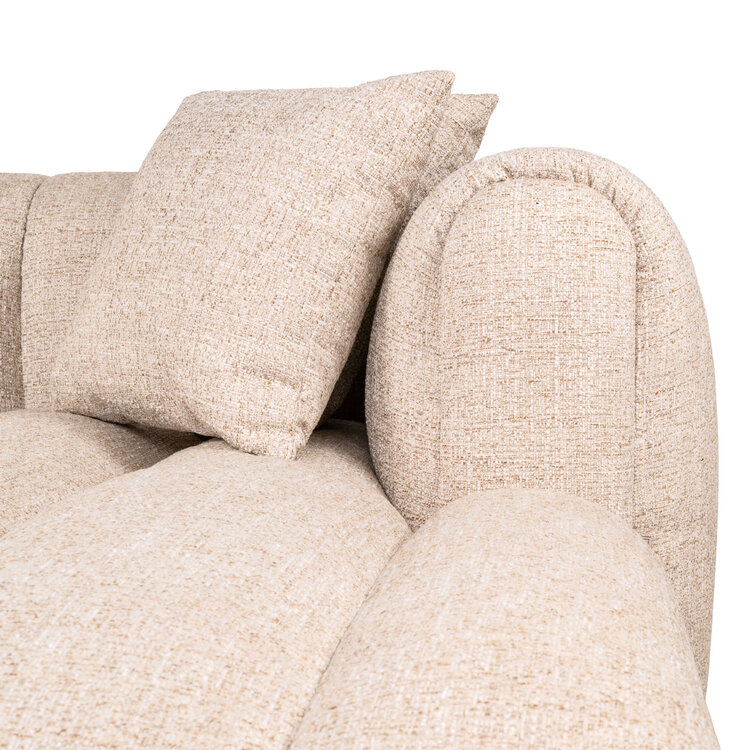 Richmond Interiors Loungebank Novaro cream tweed crème lounge rechts