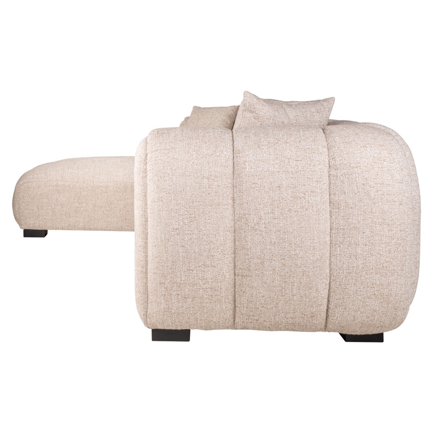 Richmond Interiors Loungebank Novaro cream tweed crème lounge links