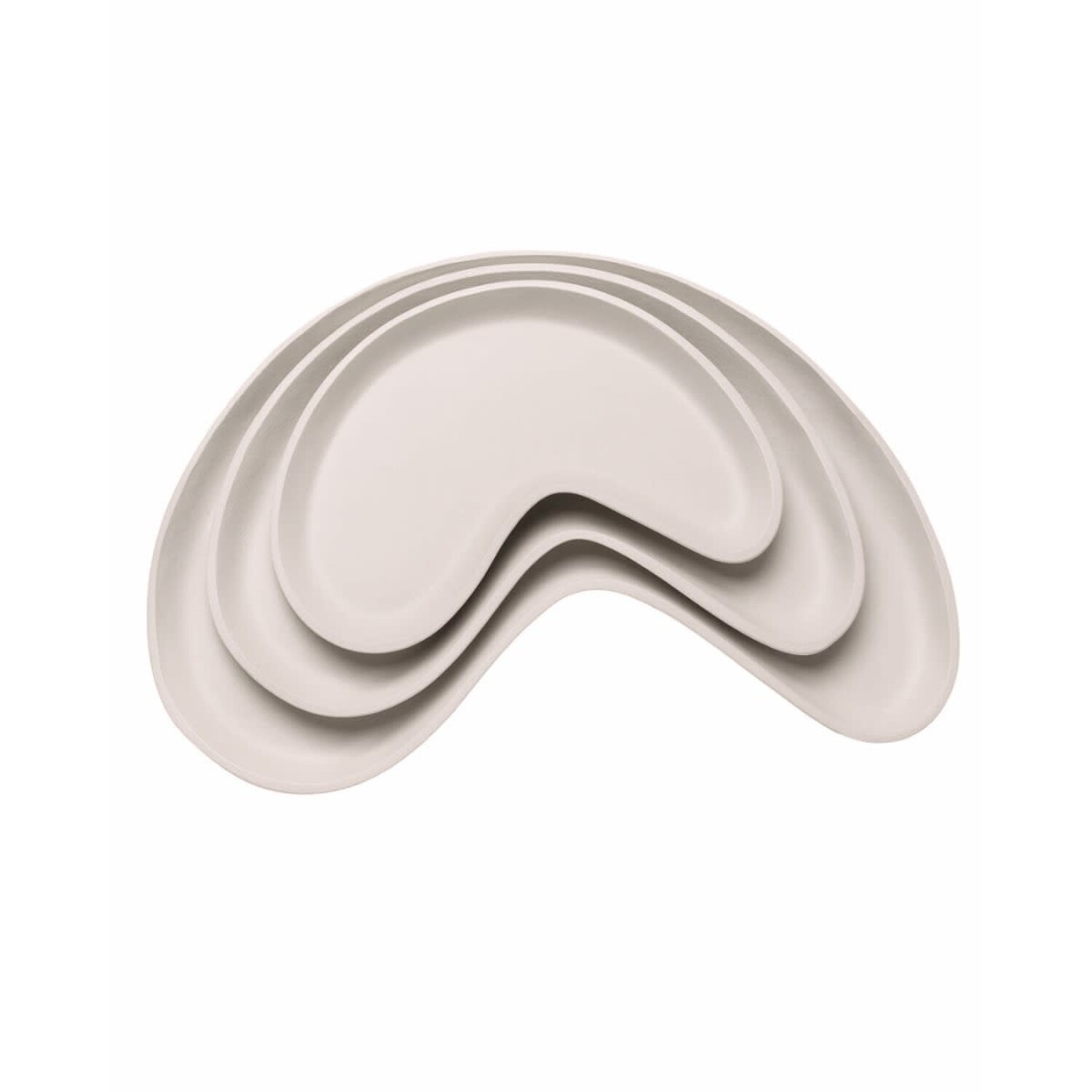 RAF Deluxe Dienblad Ellan beige kidney tray aluminium large