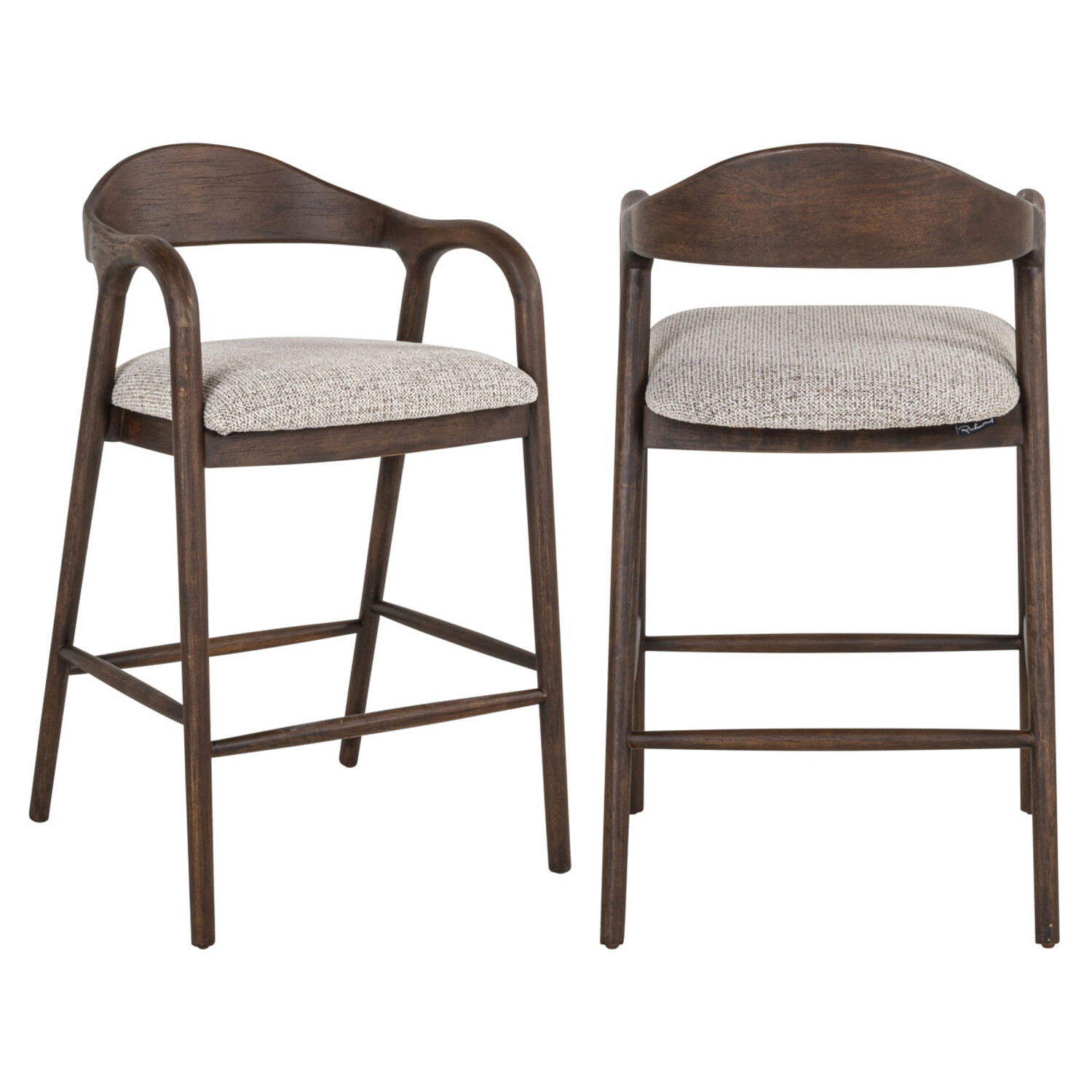 Richmond Interiors Counterstoel Mihara mocca fancy fire retardant