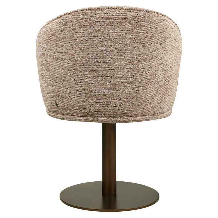 Richmond Interiors Eetkamerstoel Beverly mocca linear draaibaar