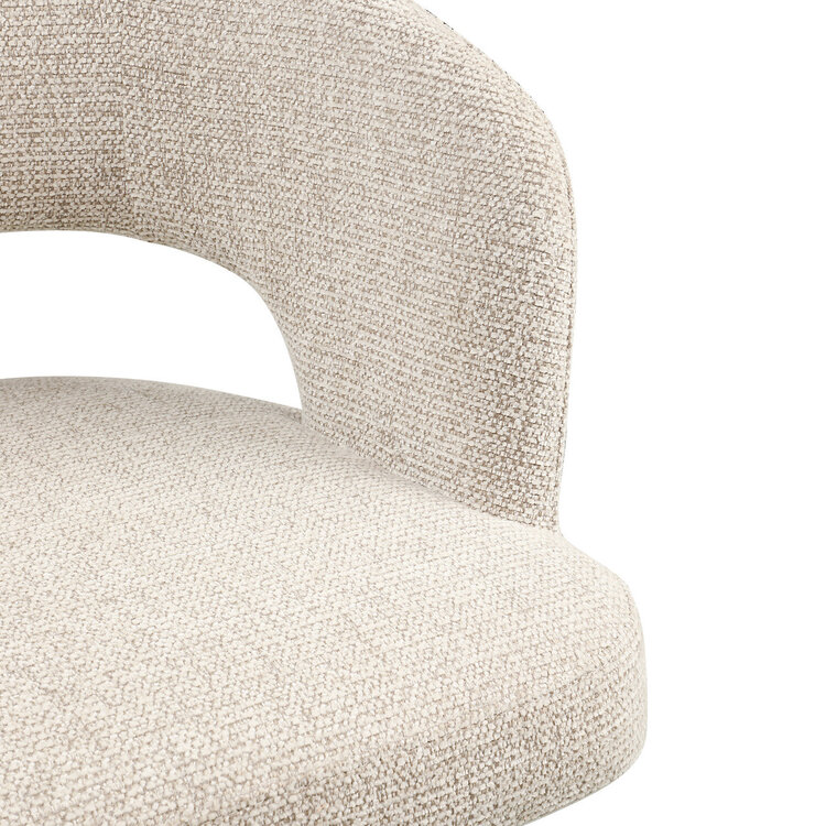 Richmond Interiors Eetkamerstoel Blanca natural fancy fire retardant