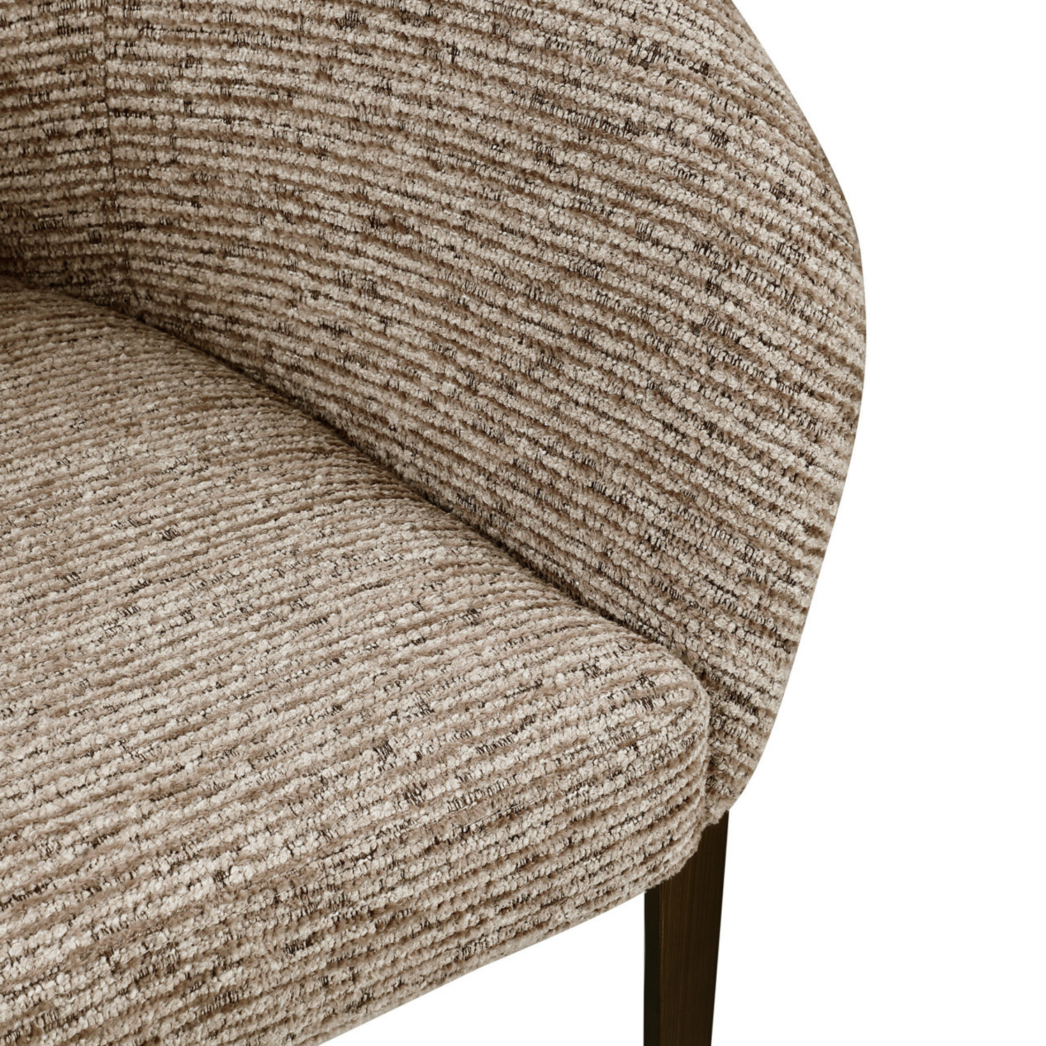 Richmond Interiors Eetkamerstoel Kenzi mocca linear fire retardant