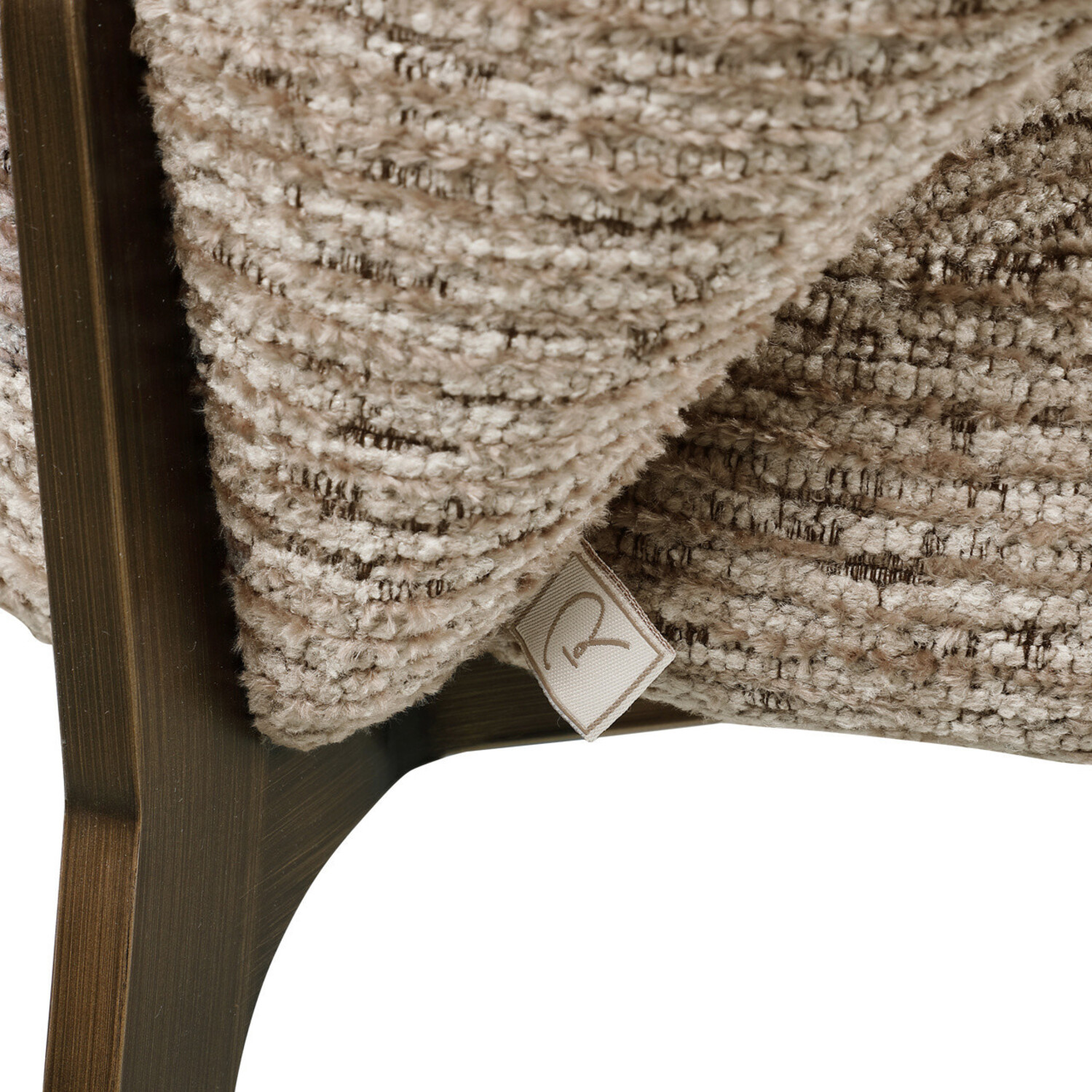 Richmond Interiors Eetkamerstoel Kenzi mocca linear fire retardant