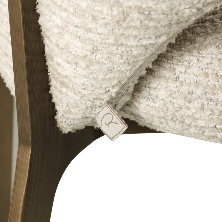 Richmond Interiors Eetkamerstoel Kenzi natural linear fire retardant
