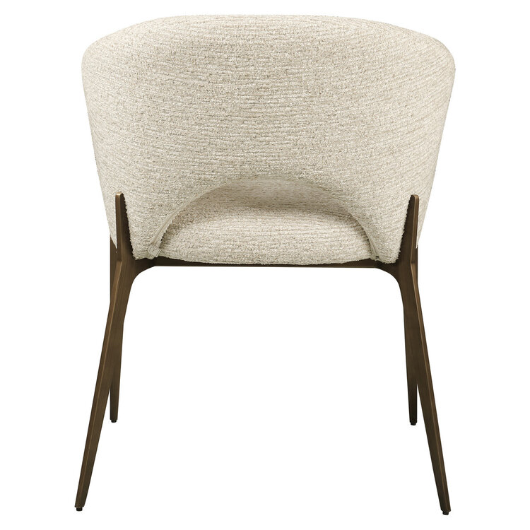 Richmond Interiors Eetkamerstoel Kenzi natural linear fire retardant