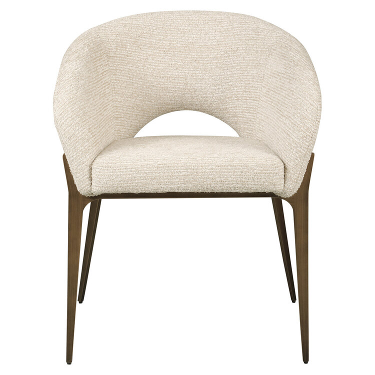 Richmond Interiors Eetkamerstoel Kenzi natural linear fire retardant