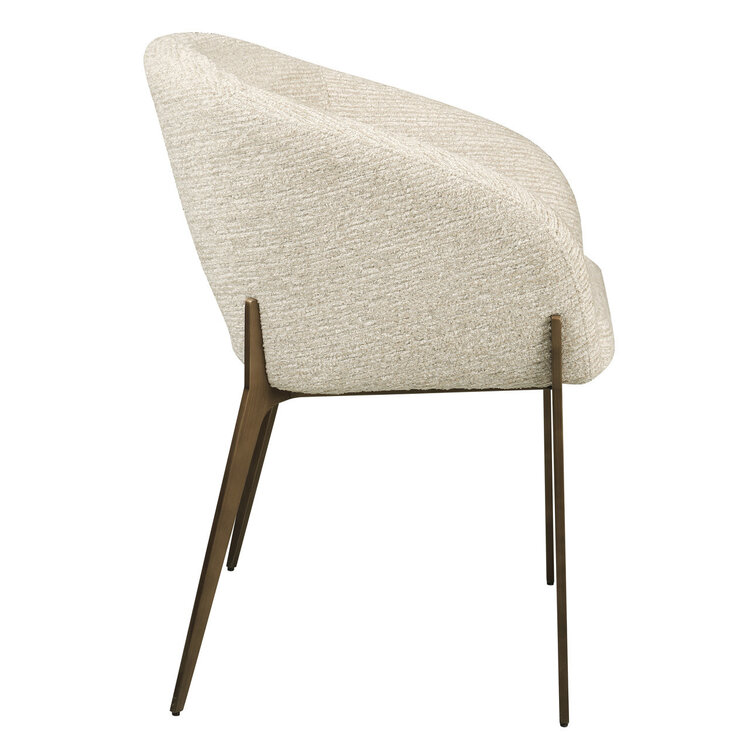 Richmond Interiors Eetkamerstoel Kenzi natural linear fire retardant