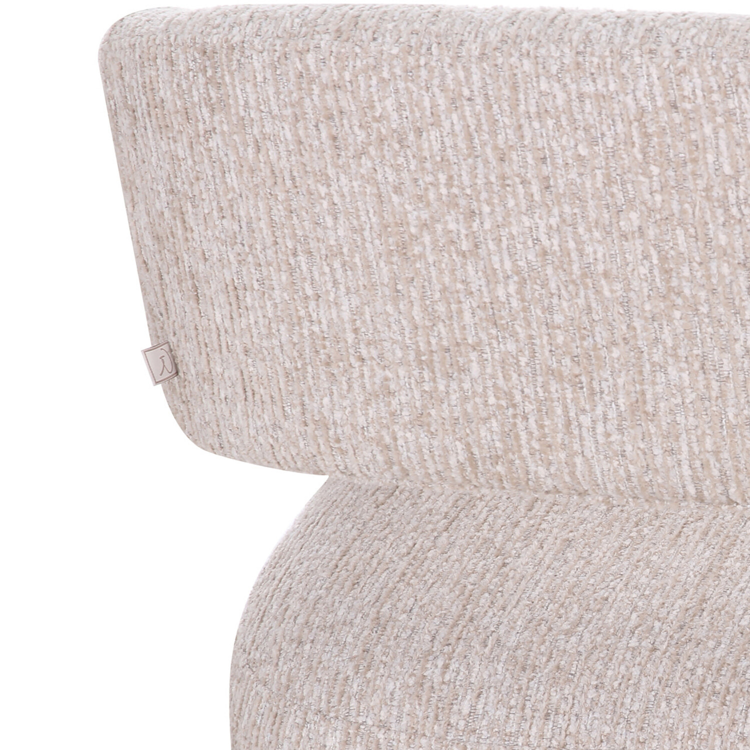 Richmond Interiors Eetkamerstoel Vixen met wielen natural linear