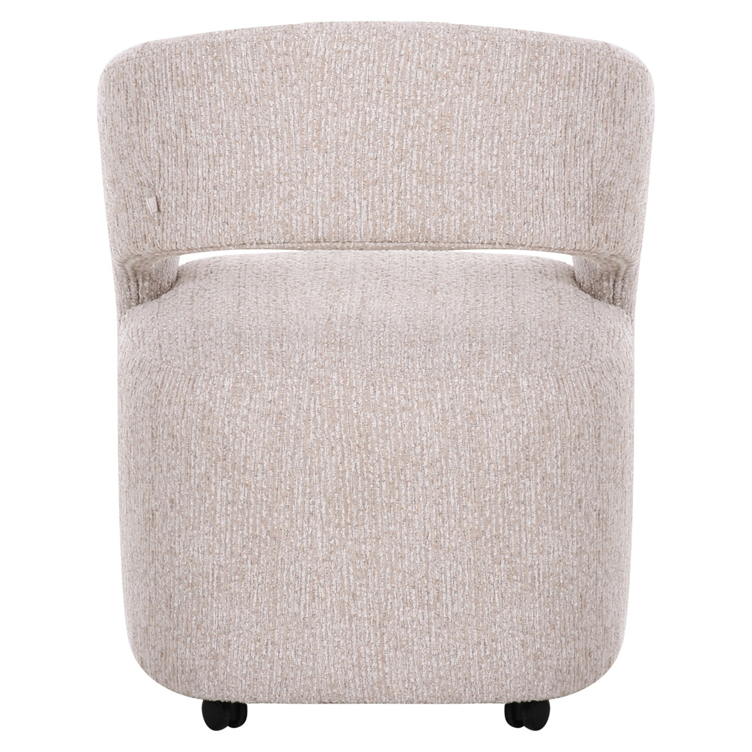 Richmond Interiors Eetkamerstoel Vixen met wielen natural linear