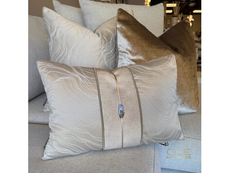 Brons interieur Sierkussen Peach stone 45x30 cm