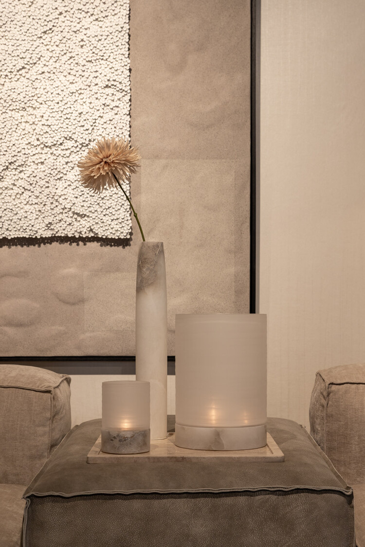 RAF Deluxe Windlicht Kalle frosted white mat alabaster Small