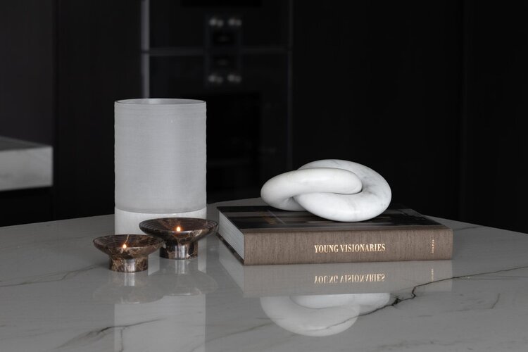 RAF Deluxe Windlicht Kalle frosted white mat alabaster Medium