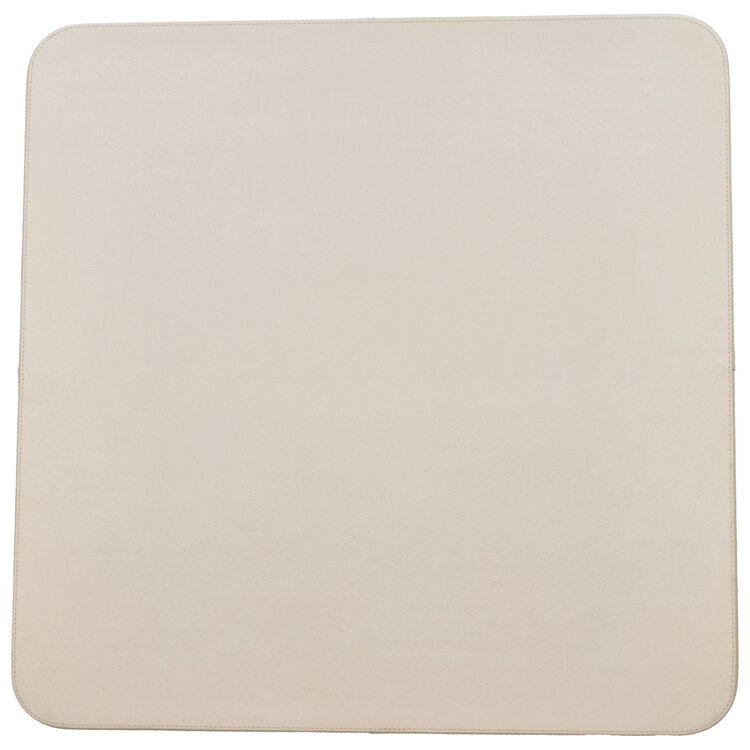 Chamada Decoratief dienblad leren tray vierkant Carmen beige L