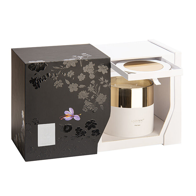 Ladenac Milano Lui Lei On Time white gold jar candle geurkaars 630 gram