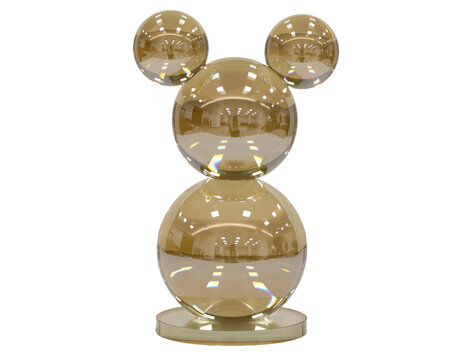 Richmond Interiors Decoratief object Ted Champagne kristal glas