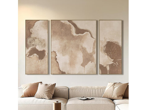 Richmond Interiors Wall art Liberty brown Set van 3