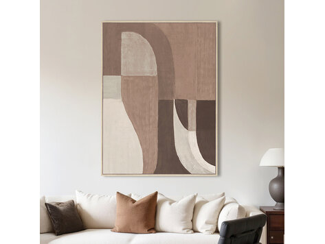 Richmond Interiors Wall art Tatu left brown