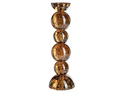 Richmond Interiors Kandelaar Jolita brown bruin glas groot