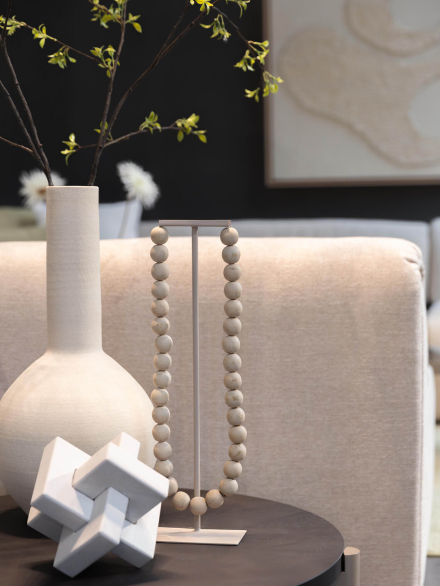 Bombyxx Ornament Tumba Zand Travertine Large