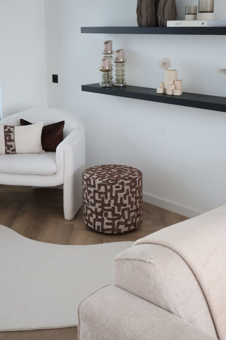 Brons interieur Sierkussen Rosa stripe 45x30 cm