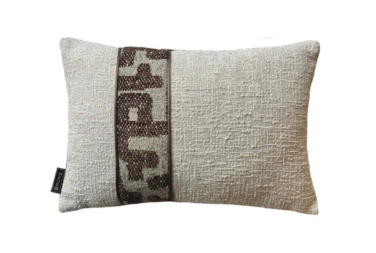 Brons interieur Sierkussen Rosa stripe 45x30 cm