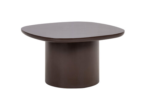 Richmond Interiors Bijzettafel Almundi chocolat brown MDF bruin Ø70 cm