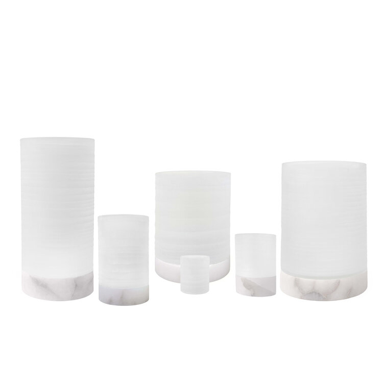 RAF Deluxe Windlicht Kalle frosted white mat alabaster Medium